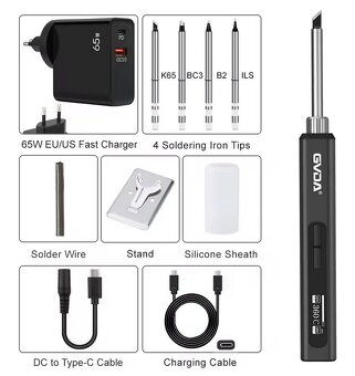 Páječka GVDA GD300, + GAN USB-C + Hroty⭐ - 2