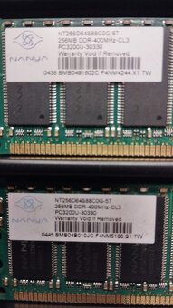 DDR-400MHz-CL3 256MB - 2