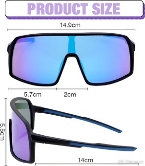 2 x sportovní brýle Yeria a Gestand UV400 - 2
