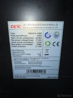 Solární fotovoltaický panel 105W - 2