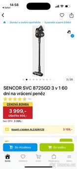 Tyčový vysavač Sencor - 2