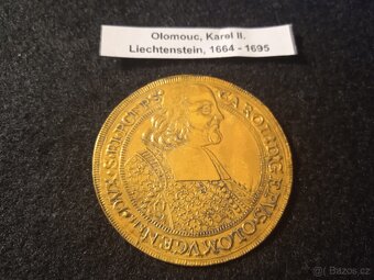 6 ti Dukát 1672,Karel II.Olomouc RR.-VELKÁ VZÁCNOST - 2