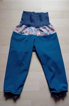 UNUO softshell kalhoty s fleecem Basic bagry 98/104 - 2