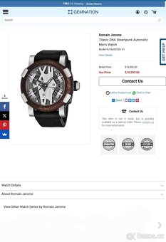 Romain Jerome, model Titanic DNA Steampunk, orig. hodinky - 2