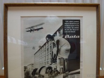 Baťa starý reklamní plakát. - 2