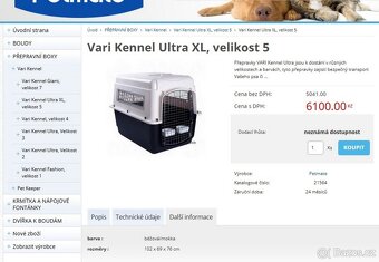 VELKÝ LETECKÝ přepravní box přepravka pro psa - 2