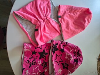 Jarní podšité čepice s nákrčníkem - komplet - 2