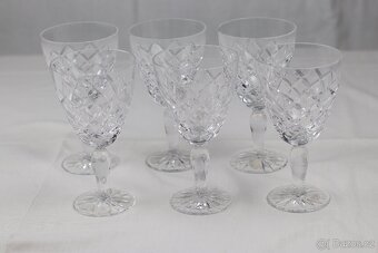 broušené sklenice na stopce 6ks - 2