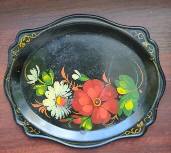 Retro malovaný tác - 2