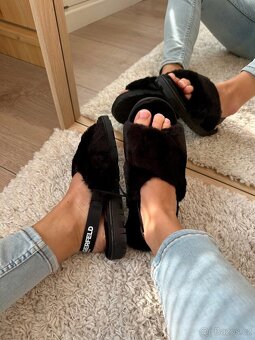 ČERNÉ PANTOFLE KARL LAGERFELD - 2