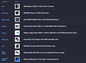 Nový Herní PC, Ryzen 5600, RX 7600, Plná záruka - 2