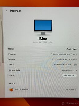 27 APPLE iMac i5 3,3GHz 5K RETINA RAM 40Gb Fusion 1TB - 2