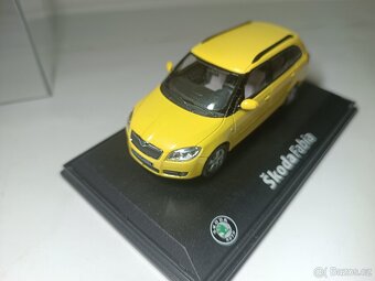 Abrex model 1/43 Škoda Fabia II Combi (2007) - žlutá Sprint - 2