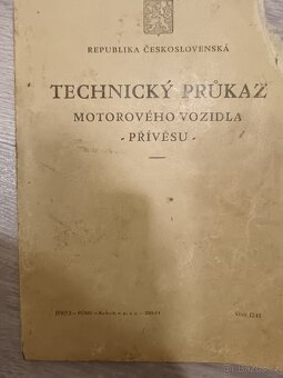 Technický průkaz - 2