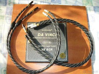 Cinch kábel ALPHARD postriebrená med v dlžke 1 m - 2