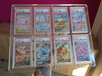 PSA 10 Sbírka Eevee evolucí z Evolving Skies a Fusion Strike - 2