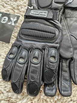 Motorkářské rukavice kožené - 2