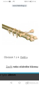 Záclonové tyče dvouřadé - 2