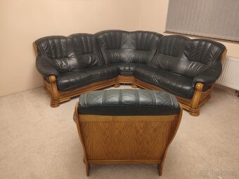 Kožená sedačka + křeslo - 2