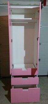 Dětská skříň IKEA Stuva růžová - 2