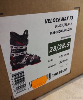 Dalbello Veloce MAX 75 model 25/26 vel.280-285 /44 - levně - 2