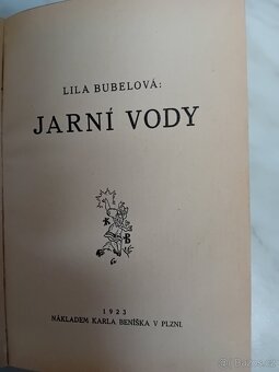 Starožitná kniha Lila Bubelová - Jarní Vody - 2