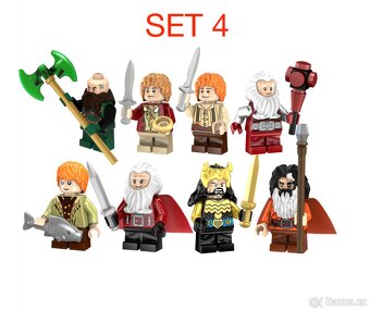 Figúrky pán prsteňov 2 (8ks) typ lego, nové - 2