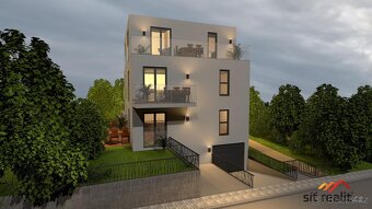 Novostavba byt 2+kk, 55m2 + 40m2 zahrada, garážové stání, Pr - 2
