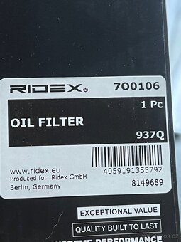 Olejový filtr Ridex - 2