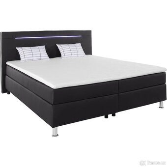 Postel s boxspring, včetně LED osvětlení 180x200 - 2