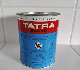 retro plechovka/pixla od čs. sušen. mléka TATRA - 2