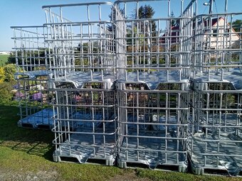 IBC klece pěkné zánovní pozink plast vhodné na cokoliv - 2