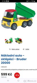 Bruder sklápěcí nákladní auto auta Cars Megabloks - 2