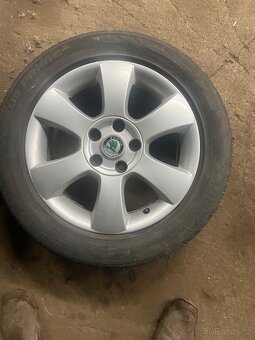 ALU KOLA + LETNÍ PNEU 205/55R16 SEAT16" ŠKODA VW - 2