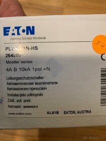 Jistič Eaton PL7-B4/1N-HS (264909) 1P+N 4A B - 2