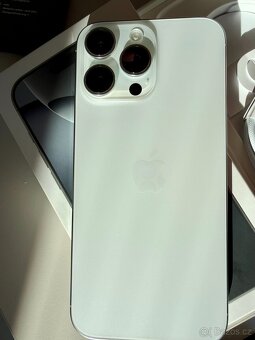 iPhone 16 Pro Max 512GB White Titanium + kryty, TOP stav - 2
