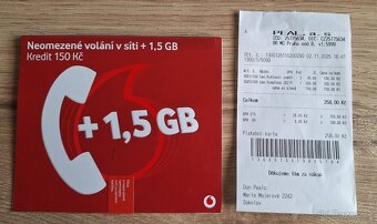 NOVÁ Vodafone SIM karta - 2