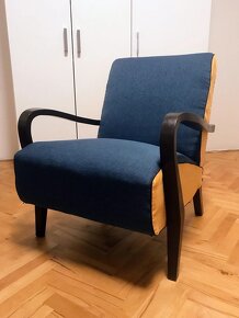 Vintage retro čalouněné křeslo: Po Brně dovoz ZDARMA - 2