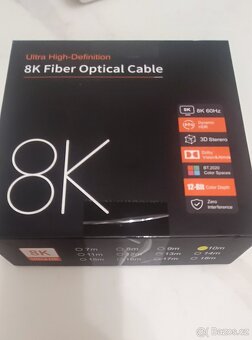 Optický kabel HDMI 2.1 UHD 8K. 10 metrů - 2