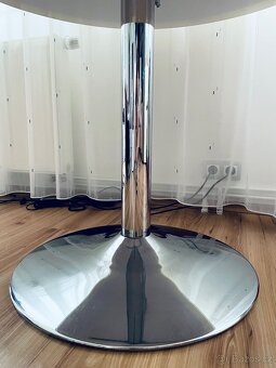 Moderní jídelní kulatý jídelní stůl , bílý 110 cm - 2