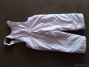 Dívčí světle růžové oteplovací kalhoty - 2