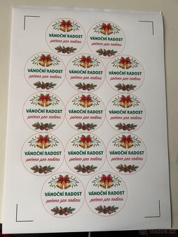 Vlastní Custom vánoční samolepky na míru - 2