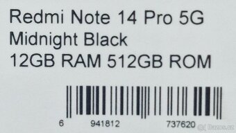 Xiaomi Redmi Note 14 Pro 5G 12GB/512GB Midnight Black - 2