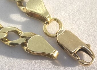 Zlatý masivní pánský náramek 14K ( 585 punc) 9,75 gramů - 2