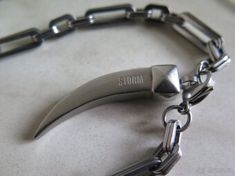 Pánský náhrdelník - přívěsek "STORM" + řetízek - ocel - 2