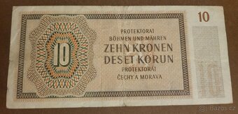 Protektorát Čechy a Morava 10 Korun 1942 - 2