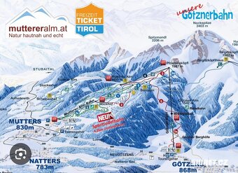 Skipas Mutterer Alm Innsbruck Nabízím 2x poukaz na 1 denní s - 2