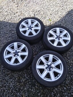 17" alu AUDI A 6 + letné pneu. - 2