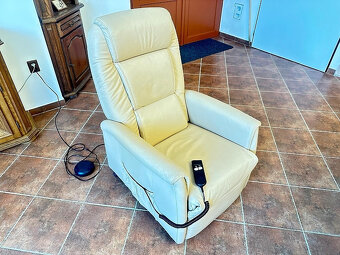 868 TV křeslo celokožené s elektr. polohováním a výklopem - 2