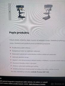 Průmyslová vrtačka - zavitořez Proma BZB/400 - 2